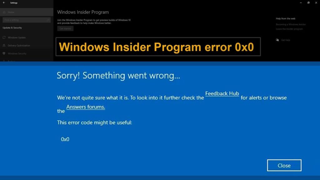 the way to Fix Windows 0x0 0x0 Error